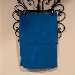J. Crew Vibrant Blue Pencil Skirt